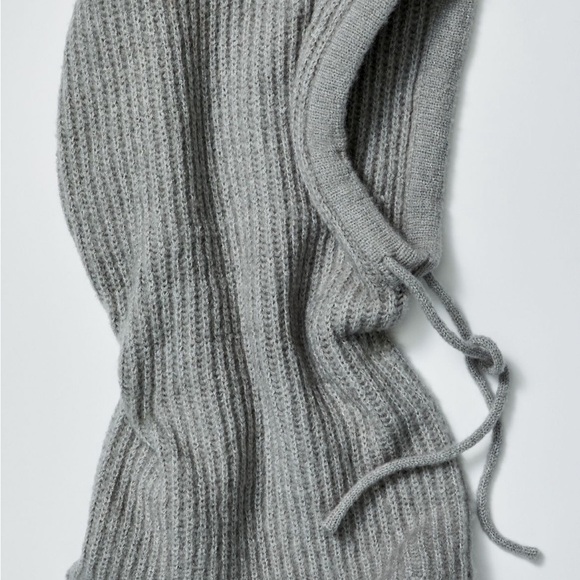 Free People Ribbed a balaclava  Green New Condition main image 4